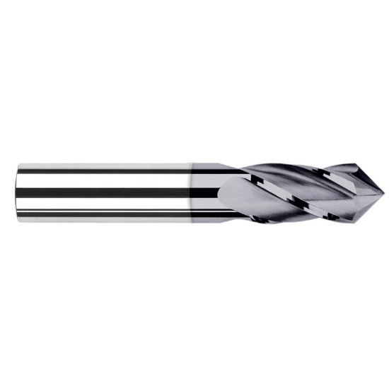 Picture of Harvey Tool 15302-C3 Dia 1/32 LOC 0.0930 OAL1.50Drill/Mill Carbide AlTiN Single End Drill Point